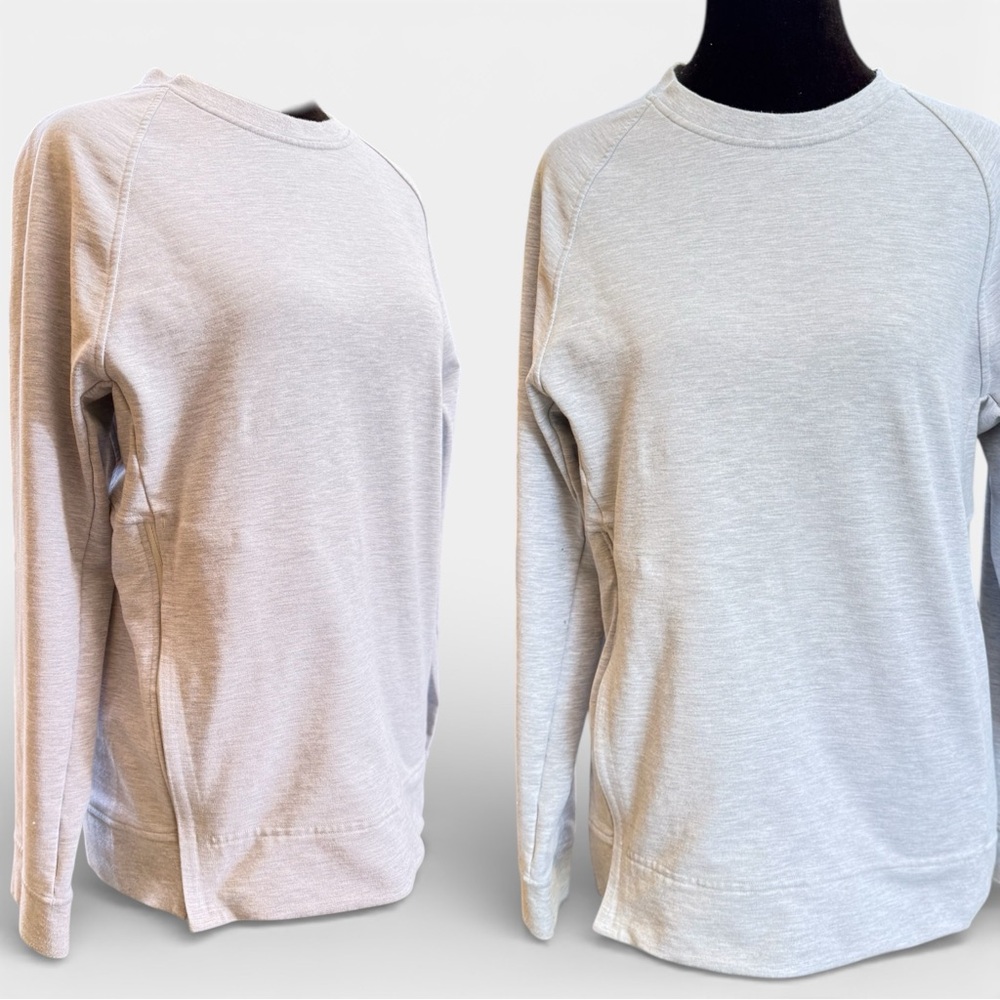 Lululemon Sweatshirt Women Gray Size S Long Sleeve Side Zip Pocket - Picture 3 of 8